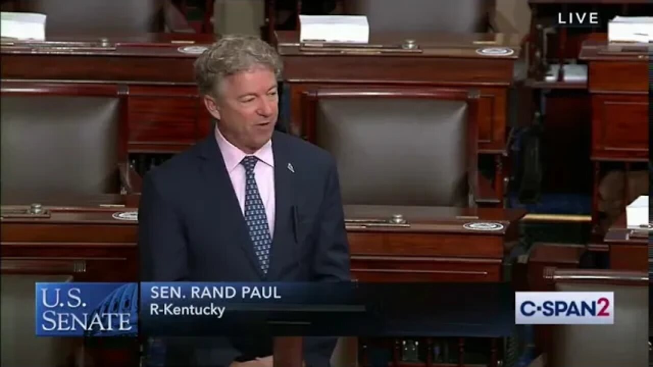 Senator Paul Offers Amendment to End War in Afghanistan July 1, 2020