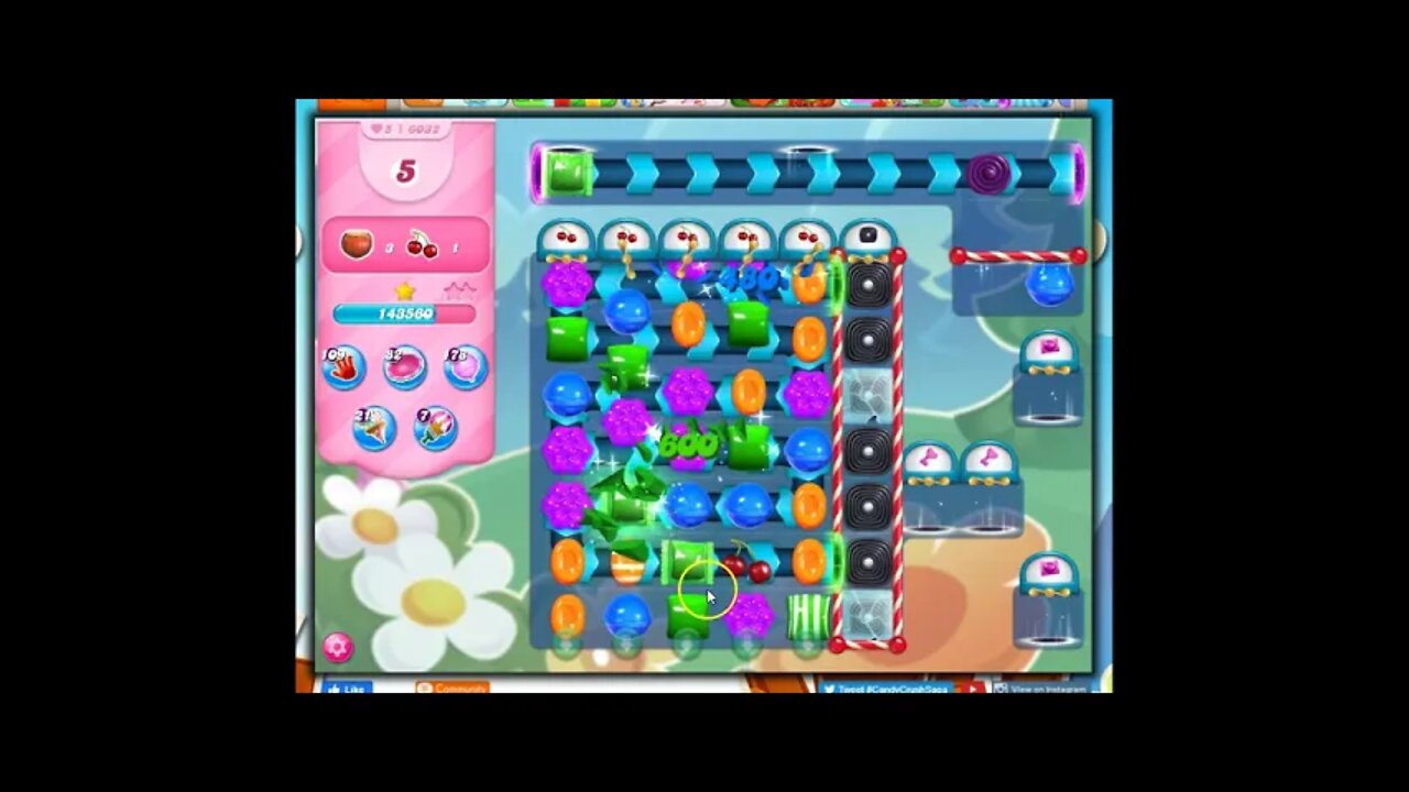 Candy Crush Level 6032 Talkthrough, 28 Moves 0 Boosters