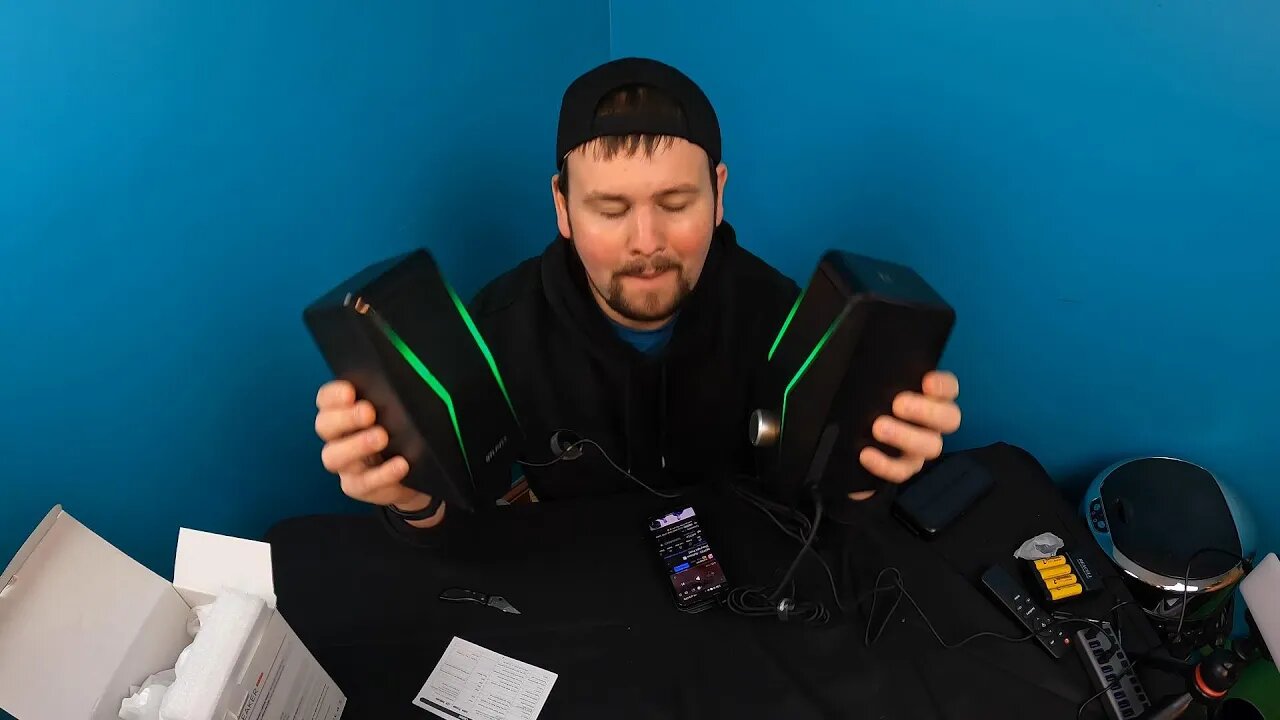 Unboxing: Computer Speakers, Dynamic RGB PC Speakers, HiFi Stereo USB Powered Computer Speakers