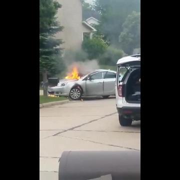 Ohio man accused of lighting vehicle on fire