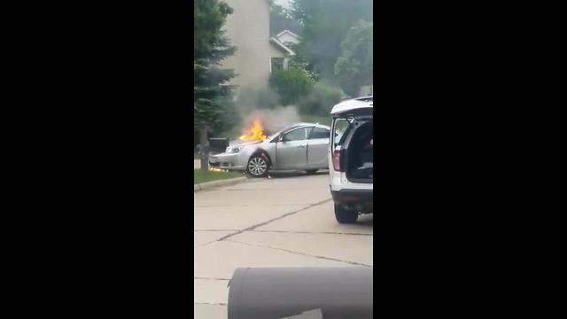 Ohio man accused of lighting vehicle on fire