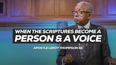 When The Scriptures Become a Person & A Voice