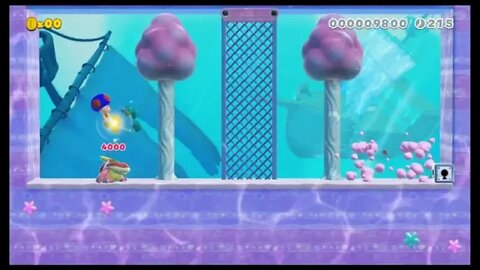 Mario Maker 2 3D World Underwater Levels