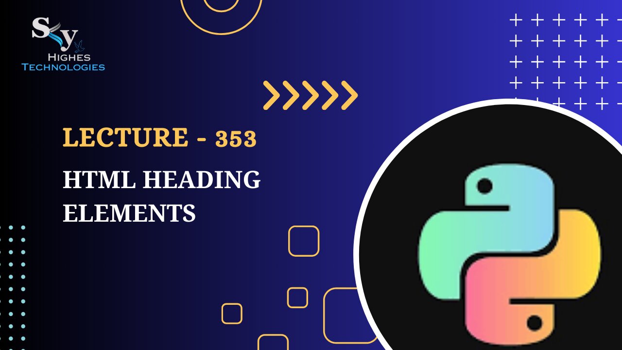 353. HTML Heading Elements | Skyhighes | Python