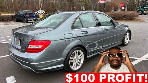 *I'M NOT GOING TO LIE* I ONLY MADE $100 PROFIT OFF THE MERCEDES BENZ C250 FROM COPART!