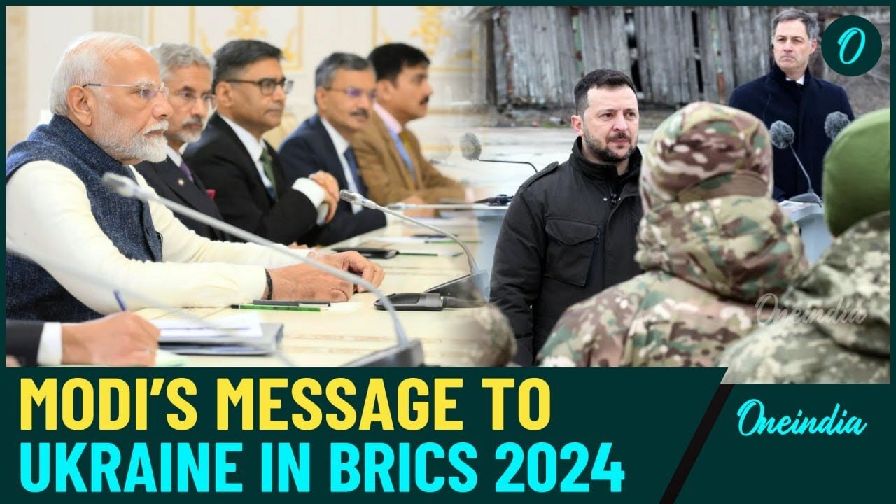 Putin and Modi Meet at BRICS 2024, Signal to Zelensky as Kursk Battle Heats | Full Speech