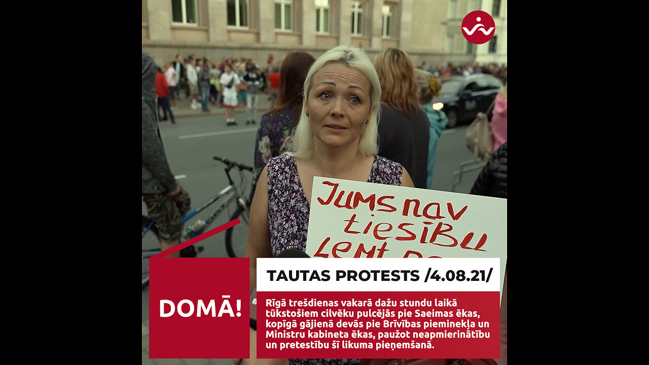 Protests pret obligāto potēšanu /4.08.2021/