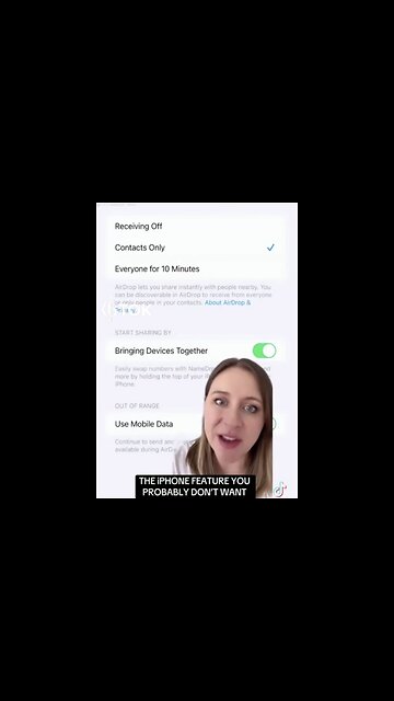 WARNING ALERT ON IPHONE IOS *17*🚩📳⚠️📴 NEW FEATURE UPDATE NAMEDROP FEATURE 📱🔎📲🔍💫