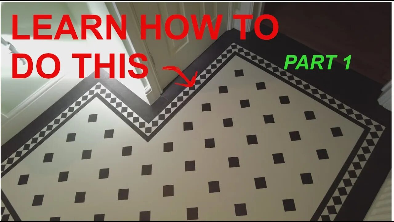 Laying complicated TILE patterns with LVT (PART 1)