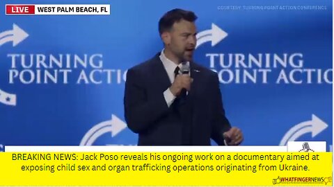 BREAKING NEWS: Jack Poso reveals his ongoing work on a documentary aimed at exposing child sex