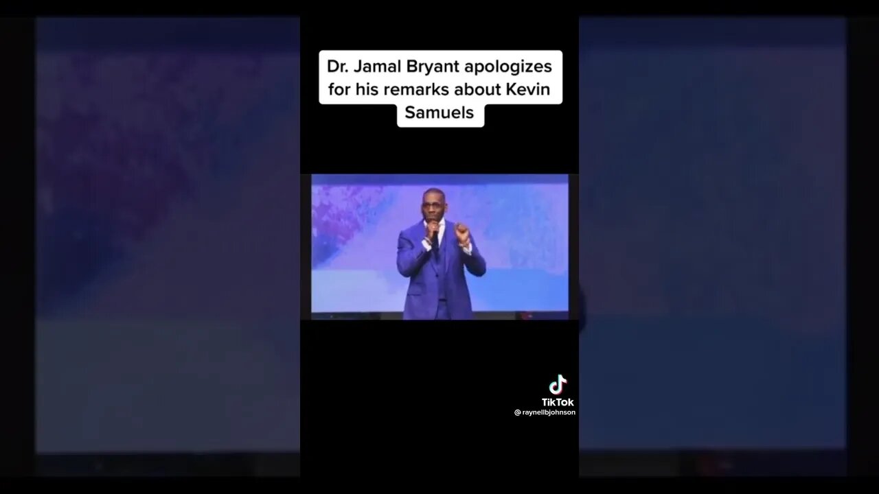 Pastor Jamal Bryant APOLOGIES For Negative Comments About Kevin Samuels 🤡 ⛪️ #tiktok