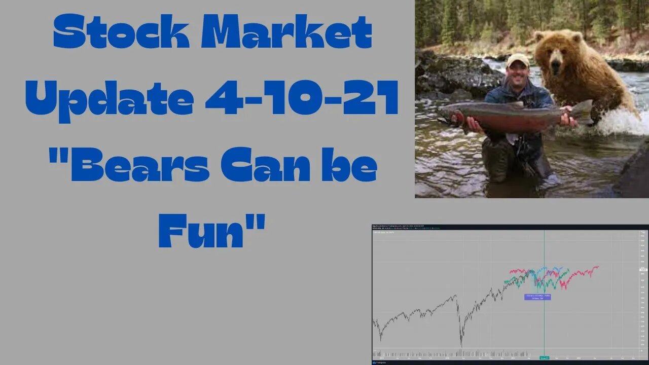 Stock Market Update 4-10-21 "Bears can be fun sometimes"