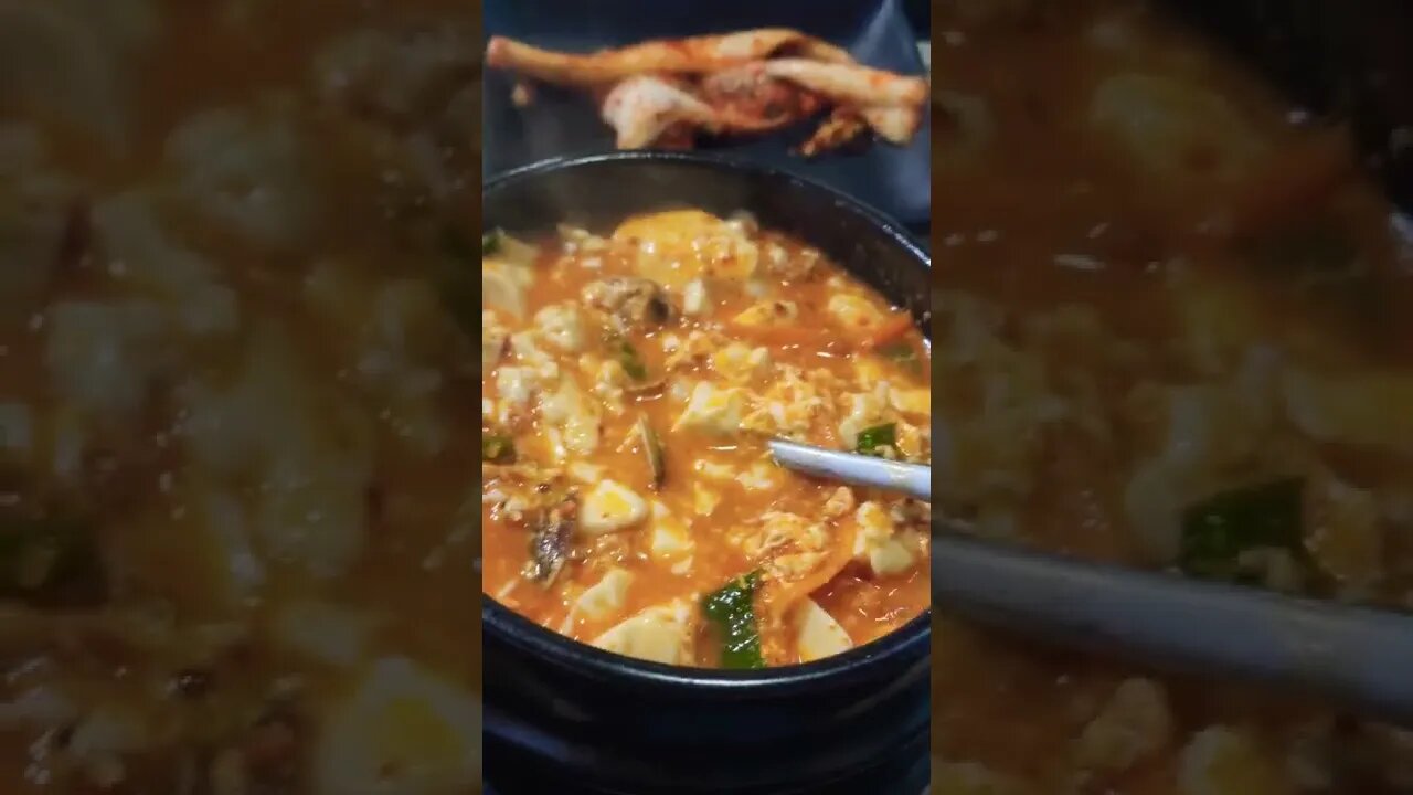 #shorts #hungry #cooking #Korea Korean Spicy seafood soft dough soup!