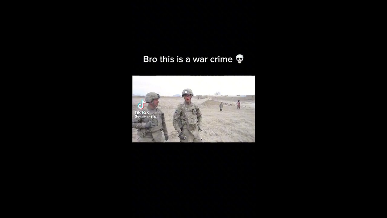 BRO HIT THE MOST DEVIOUS WAR CRIME IN HISTORY