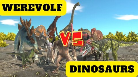 Werevolf vs Dinosaurs Units - Animal Revolt Battle Simulator