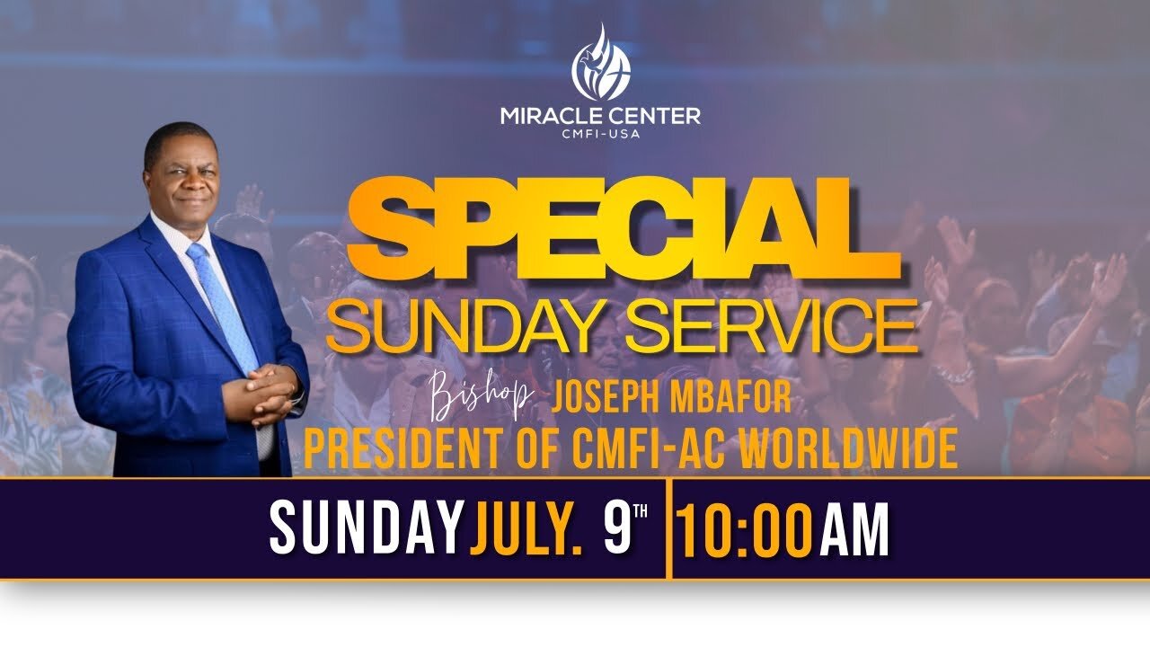 LIVE FROM THE MIRACLE CENTER - SPECIAL SUNDAY WORSHIP SERVICE!!! July 9th, 2023