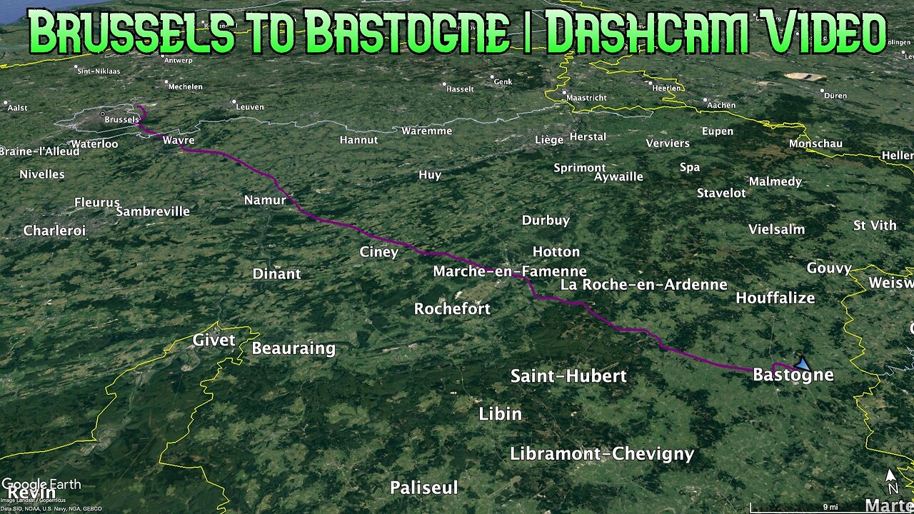 Brussels to Bastogne | Dashcam Video