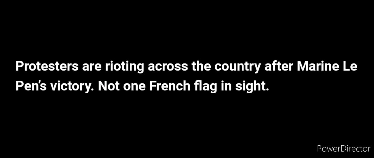 Communists Riot in France After Marine LA Pen's Victory Not ONE French Flag!