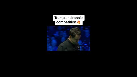 Ronnie and trump snooker tournament