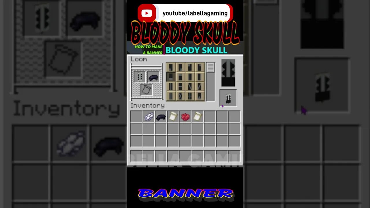 Bloody Skull Banner | Minecraft