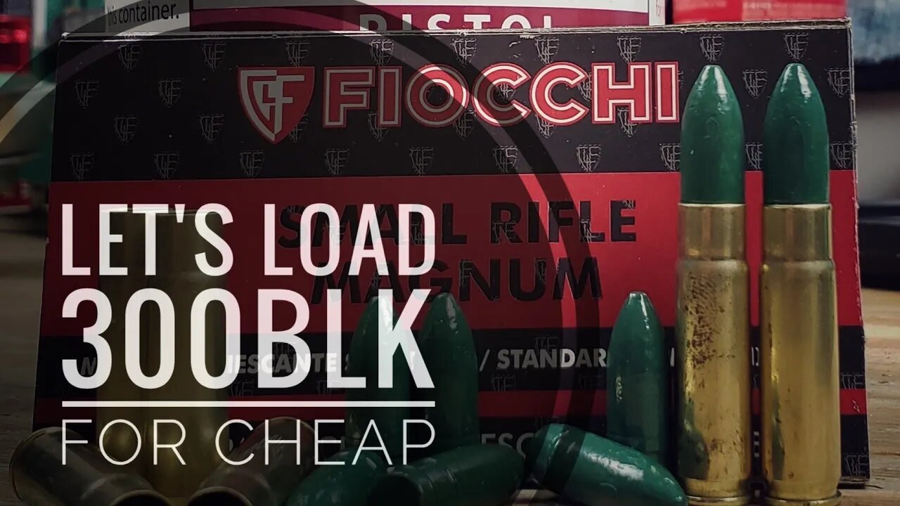 Let's Load 300blk Blackout For Cheap With Cast Bullets Using The Lee 312155 Mold And SW Heavy Pistol