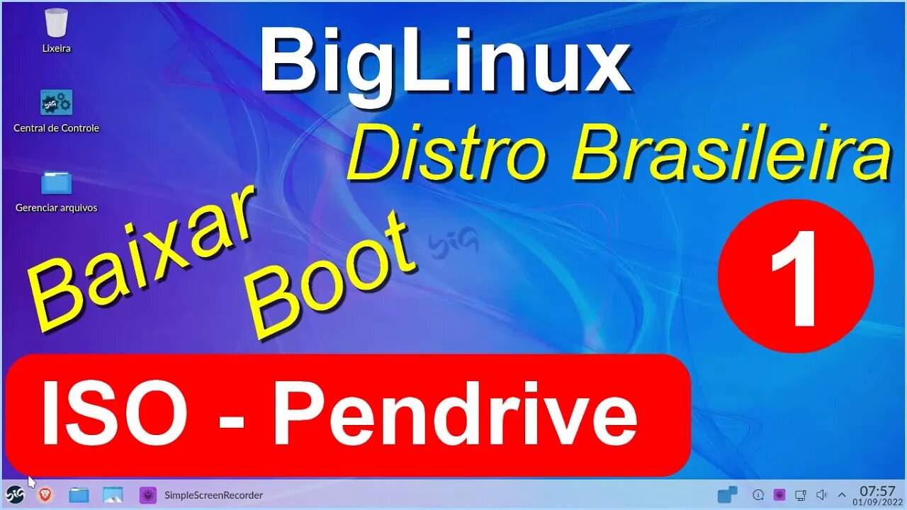 1- BigLinux Como baixar a ISO e Criar Pendrive de Boot pelo Aplicativo Rufus