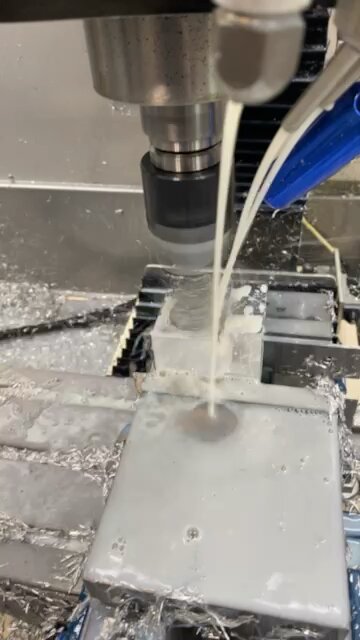 Boring operation for the Z axis ball nut mounting block