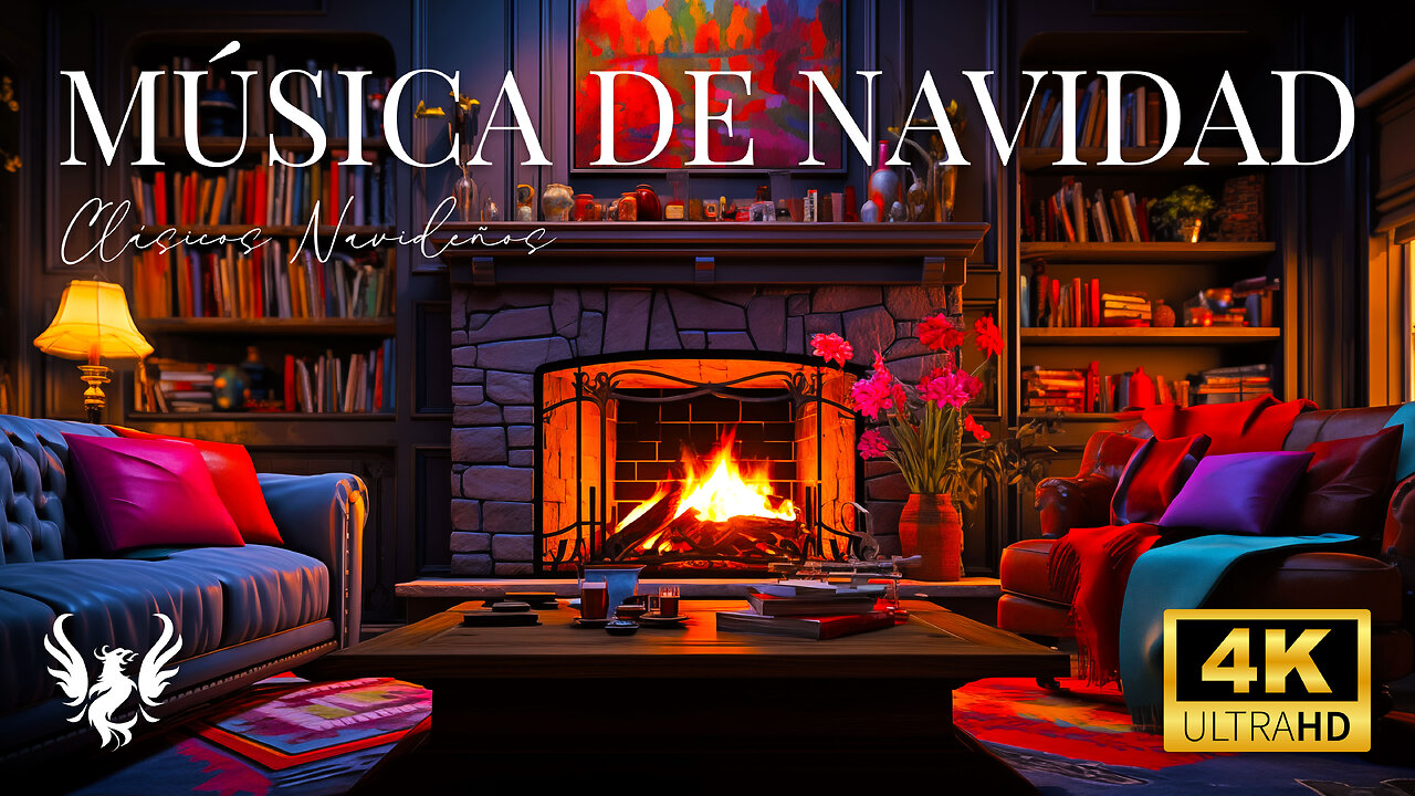 🔥 La Mejor Música Clásica para Navidad🎄 Chimenea Navideña 🔥 Ambiente Navideño 4K