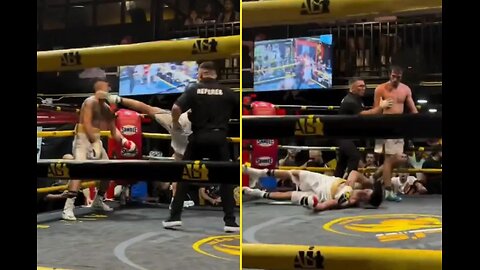 MMA Fighter's Illegal Head Kick During Match Shakes Boxing World!