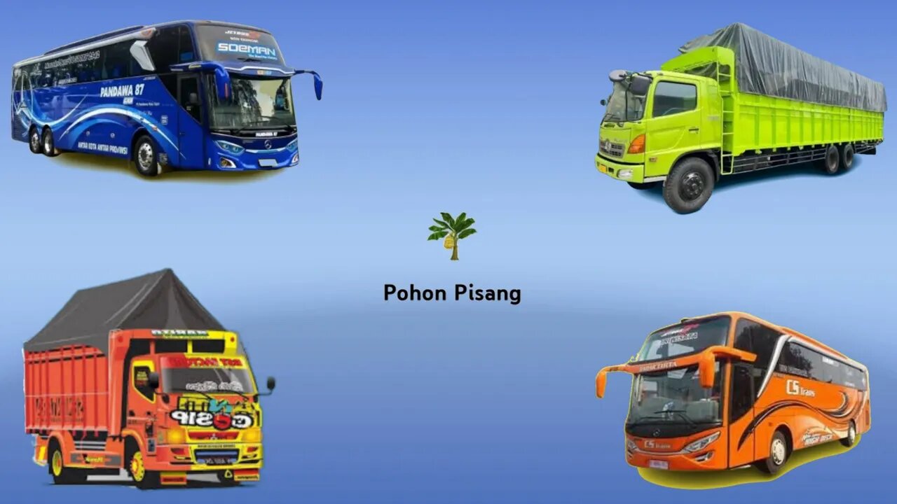 Tebak Gambar Mobil Truk Tronton, Truk Oleng, Bus Pandawa 87