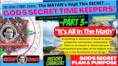 TRUTHPart3: : Intro to How GOD HID HIS SECRET within the MAYAN Calendar to SHOW it Ended 12/20/20.