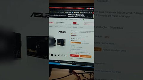 Promoção Asus Tuf B550M Plus no Aliexpress com cupom