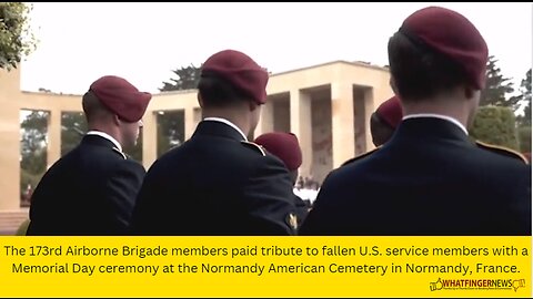 The 173rd Airborne Brigade members paid tribute to fallen U.S. service members