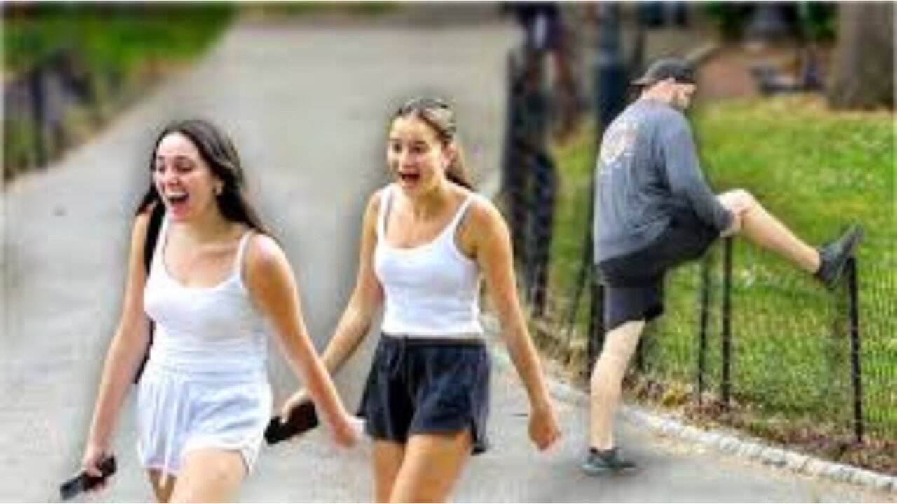 Funny WET Fart Prank in Central Park! TROUBLE in Paradise!