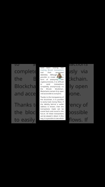 What Makes Bitcoin Transaction Traceable? #cryptoshortsnews #bitcoin #crypto #viral #trending