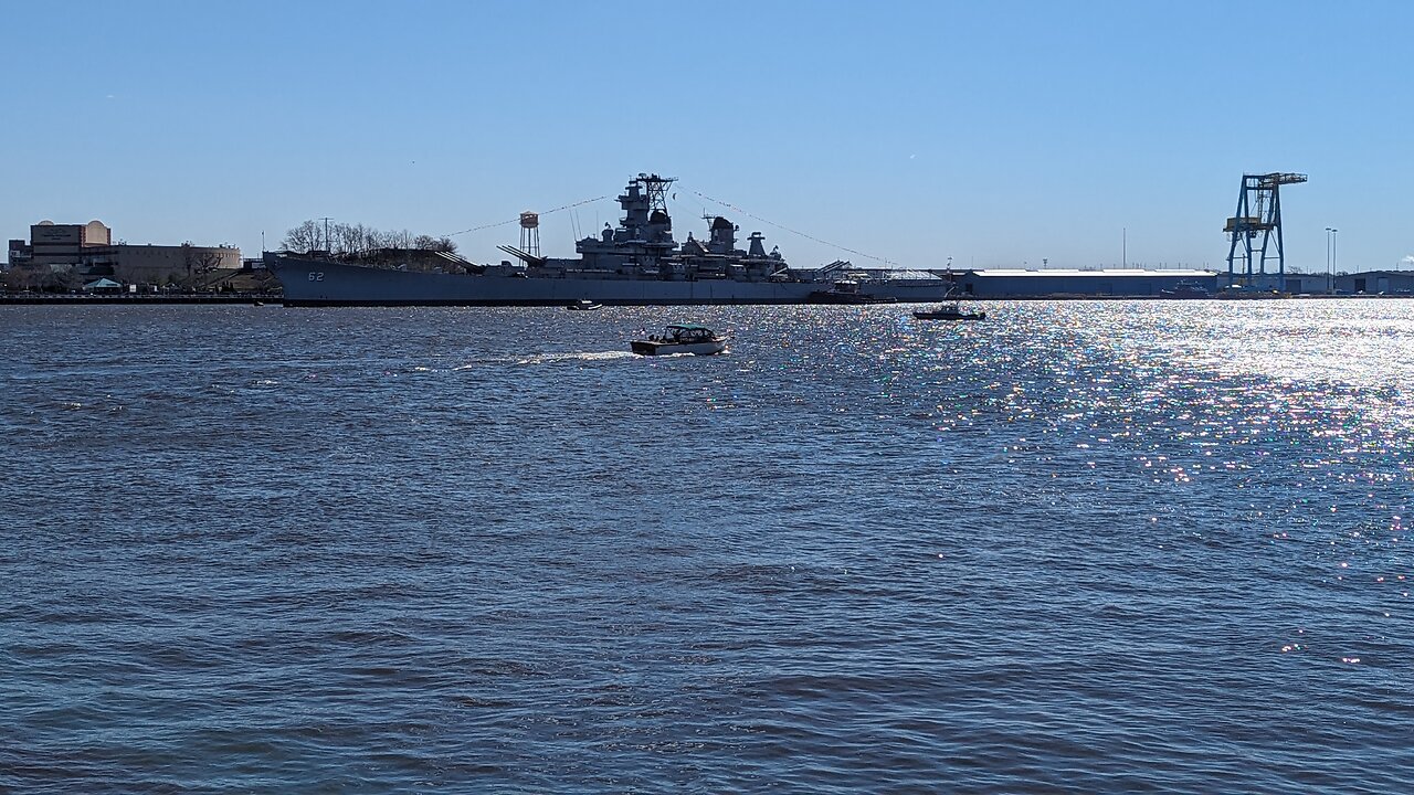 Turning away from Battleship New Jersey
