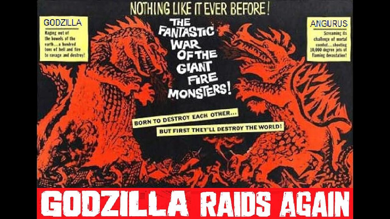 GODZILLA RAIDS AGAIN 1955 The Sequel - US Release in English FULL MOVIE in HD