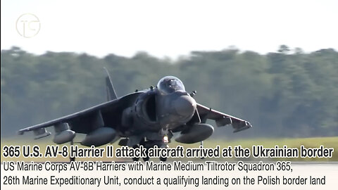 65 U.S. AV-8 Harrier II attack aircraft arrived at the Ukrainian border - US Marine Corps AV-8B Harriers with Marine Medium Tiltrotor Squadron 365, 26th Marine Expeditionary Unit, landed in Poland