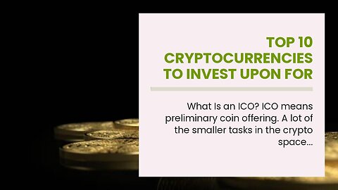 Top 10 Cryptocurrencies to Invest Upon for the Long Haul in - The Facts