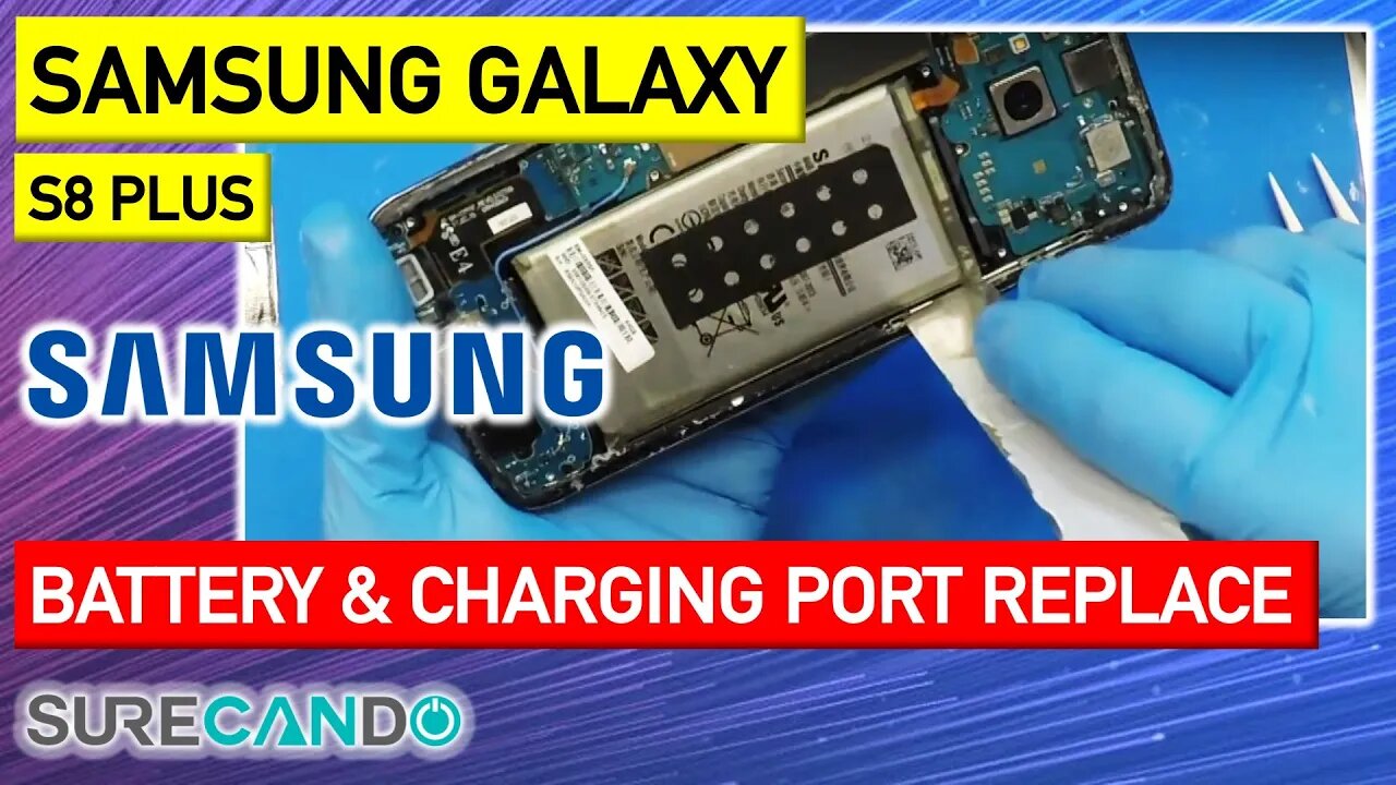 SAMSUNG Galaxy S8 Plus Battery & Charging Port Replacement. No Sound_Audio