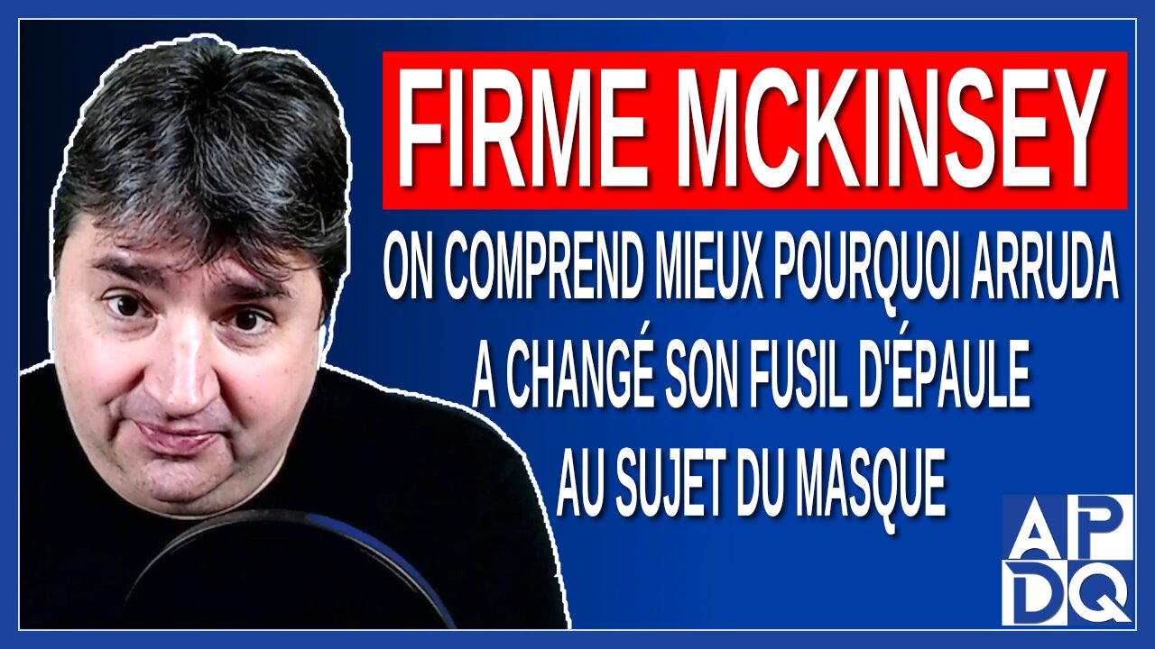 On comprend mieux pourquoi Arruda a changé son fusil d'épaule au sujet du masque