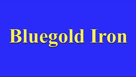 Bluegold Iron Confidence in Your Learning