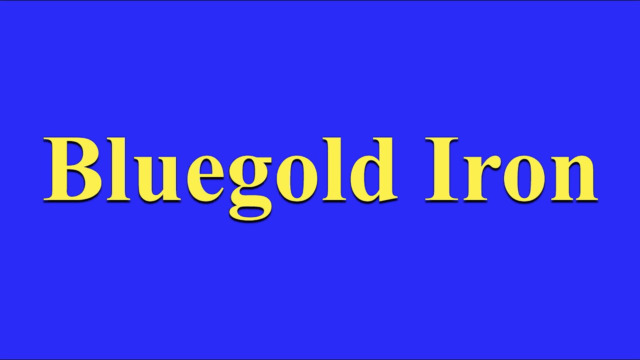 Bluegold Iron Confidence in Your Learning