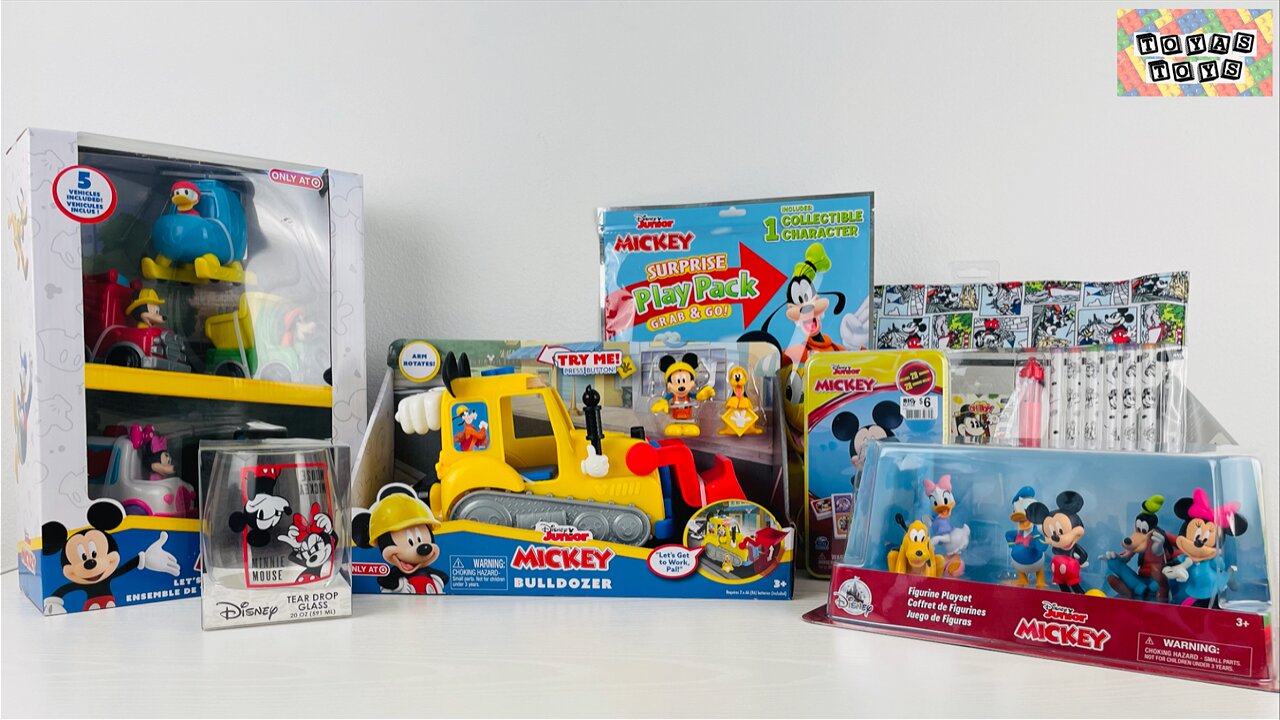 Disney Mickey Mouse And Friends Unboxing Toys Review ASMR