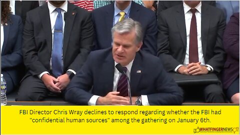 FBI Director Wray stated, "We have recently witnessed numerous instances of violent