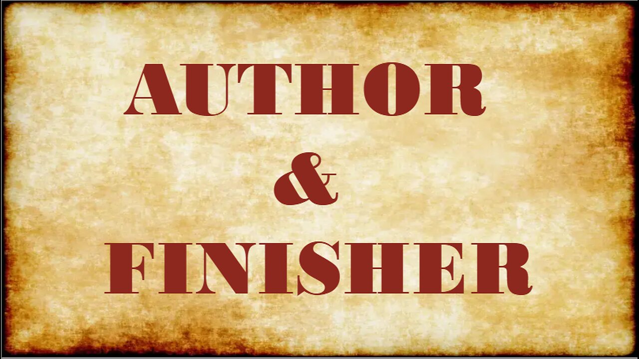 AUTHOR & FINISHER