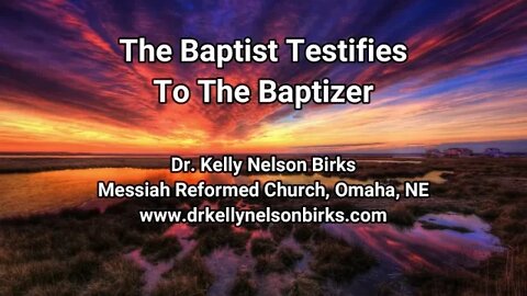 The Baptist Testifies to the Baptizer