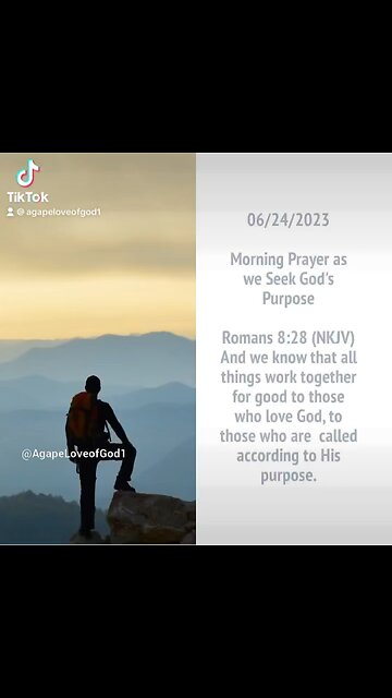 Daily Surrender: A Morning Prayer for God's Purpose #Shorts