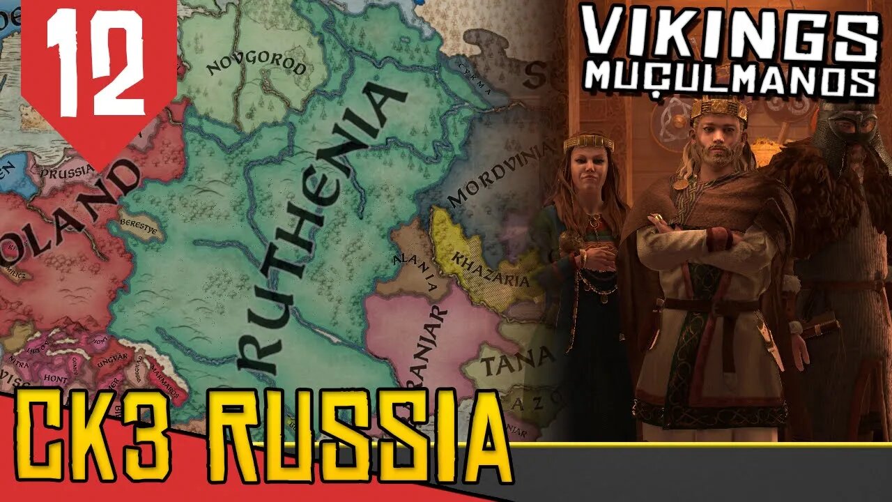 Reunificando a RUSSIA! - CK3 3 Vikings Muçulmanos #12 [Gameplay Português PT-BR]