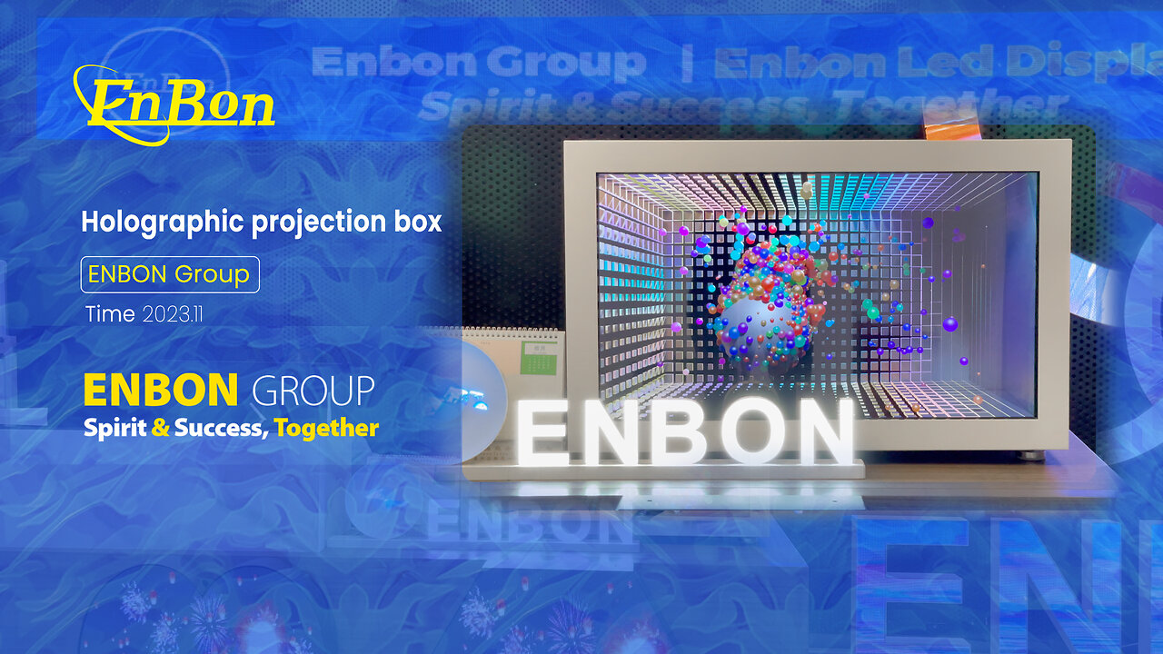 The charm of science : holographic projection box, showing an unparalleled visual feast!